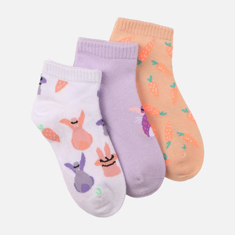 Girls Ankle Socks 3 Pairs
