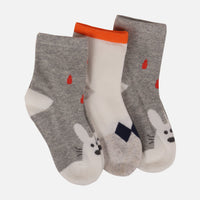 Boys Quarter Socks 3 Pairs