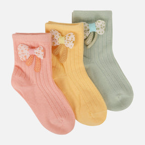 Grils Quarter Socks 3 Pairs