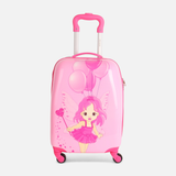 Kids Spinner Trolley Luggage 18 Inch Fairy Print