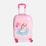 Kids Trolley Suitcase 18 Inch Unicorn Print