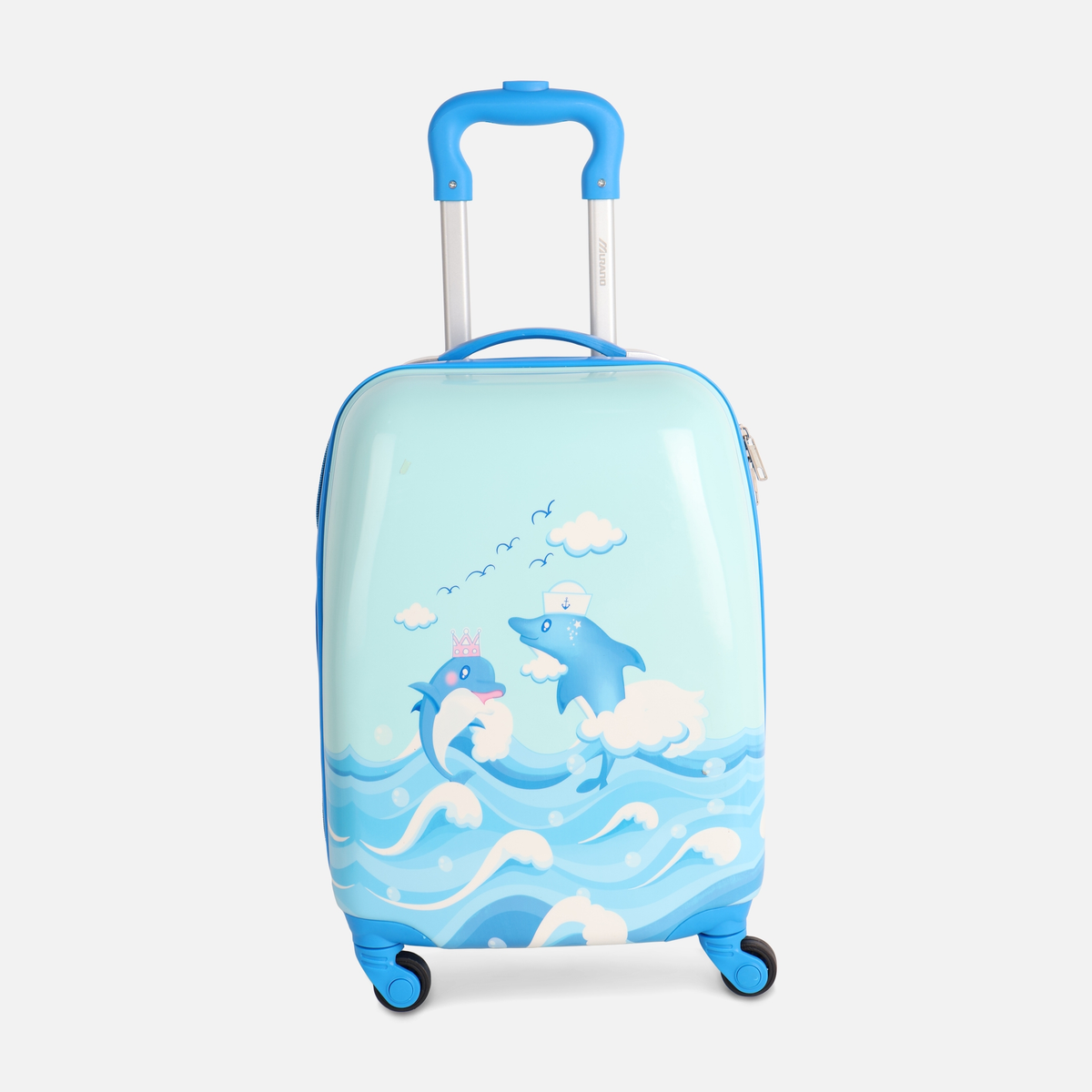 Kids Hardshell Trolley Luggage 18 Inch Dolphin Print