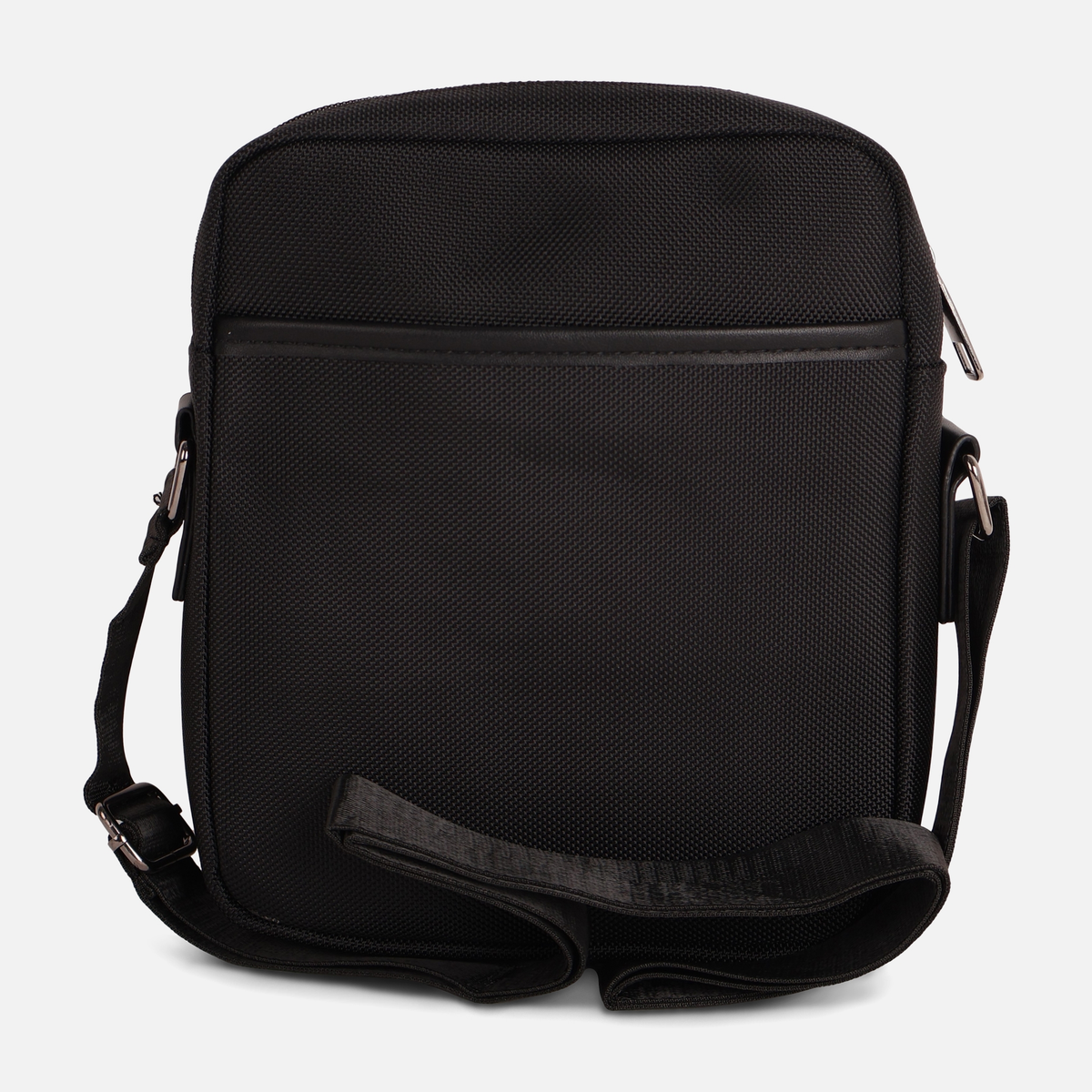 Crossbody Bag for Men with Leather-Look Trim