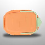 Double Layer Lunch Box with Spoon and Clip Lock Lid