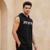 Mens Gym Vest With Hood