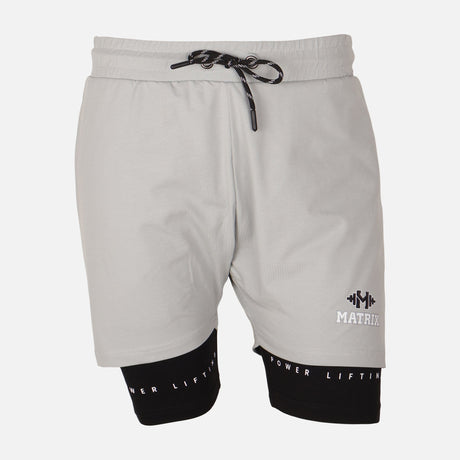Mens Double Layer Gym Short