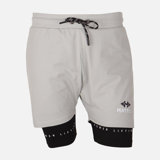 Mens Double Layer Gym Short