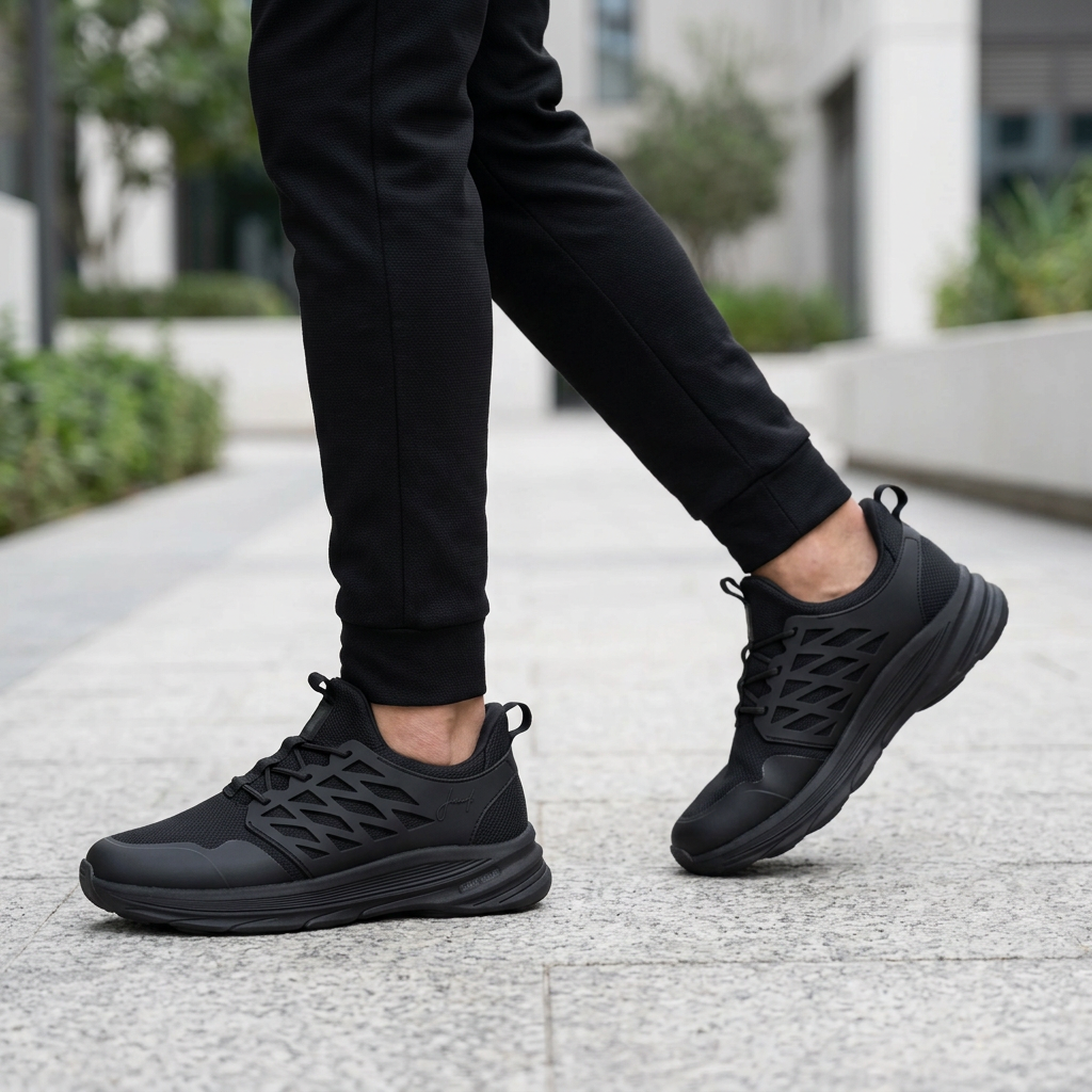 Men Mesh Lace-Up Sports Shoes