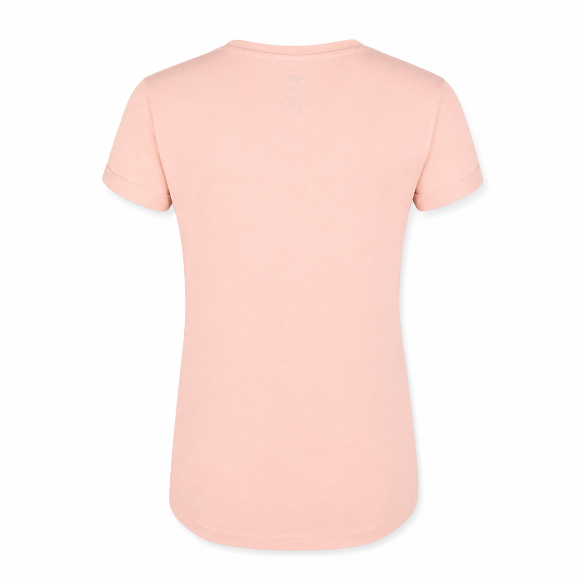 تيشيرت نسائي بطبعة وأكمام مطوية