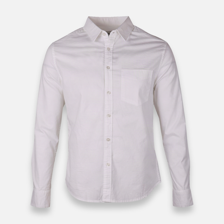 Men Basic Oxford Shirt Long Sleeve Spandex