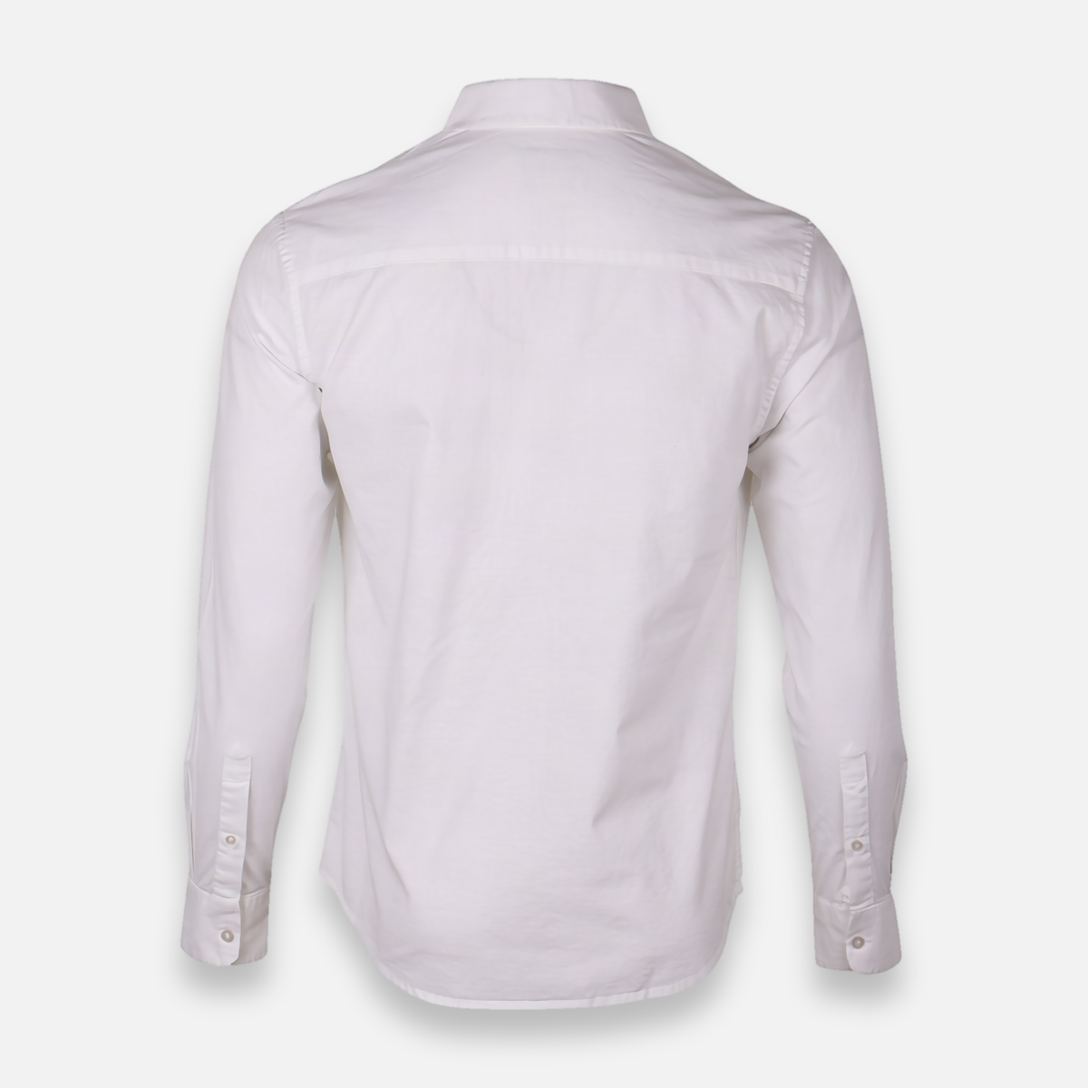 Men Basic Oxford Shirt Long Sleeve Spandex