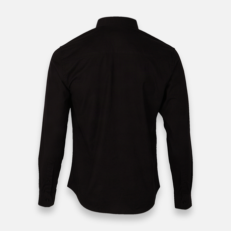 Men Basic Oxford Shirt Long Sleeve Spandex