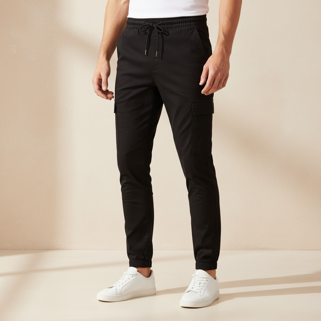 Men Chino Cargo Jogger Pant
