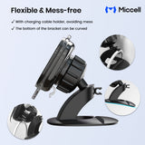 Magnetic Car Phone Mount with Cable Clips