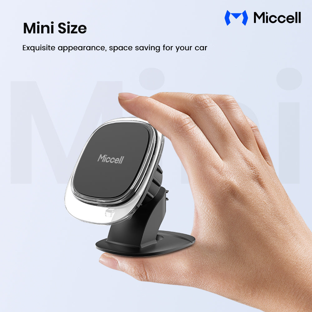 Magnetic Car Phone Mount with Cable Clips