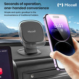 Magnetic Car Phone Mount with Cable Clips