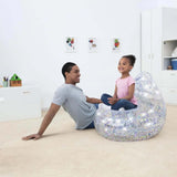 GLITTER DREAM AIR CHAIR 28"X28"X25"/72CMX72CMX64CM
