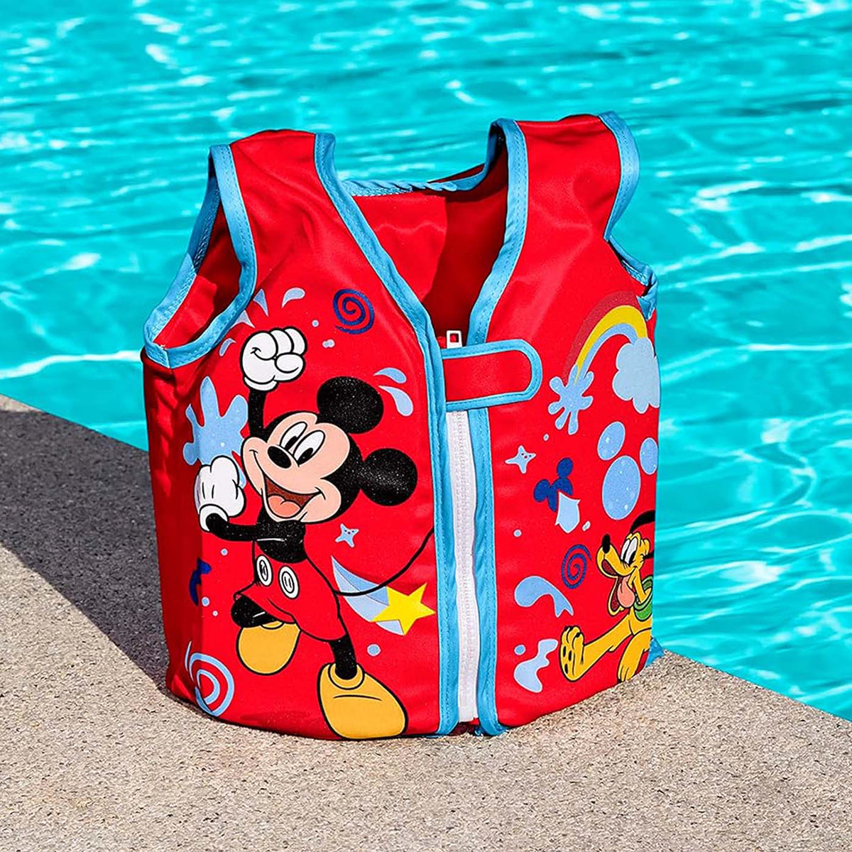 MICKEY FABRIC SWIMMING VEST(USER WEIGHT 11-19KG) 1-3Y-(S/M)
