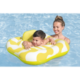 Comfort Plush Wavy Square 2-RING Baby Boat (79 x 79 cm)