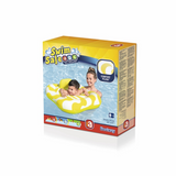Comfort Plush Wavy Square 2-RING Baby Boat (79 x 79 cm)