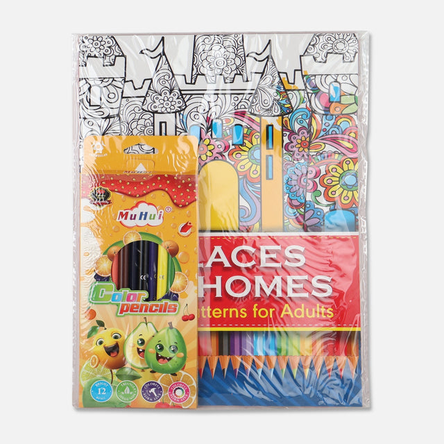 COLOUR PENCIL & BOOK SET