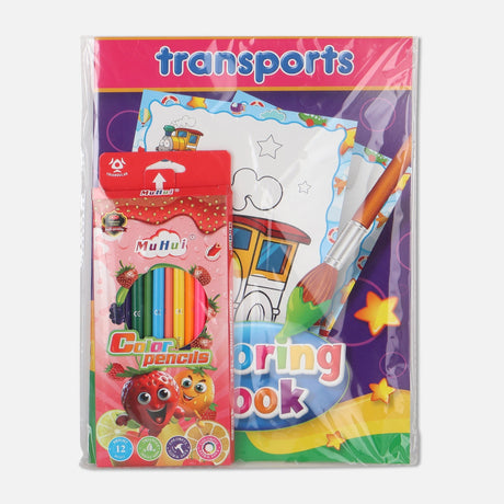 COLOUR PENCIL & BOOK SET