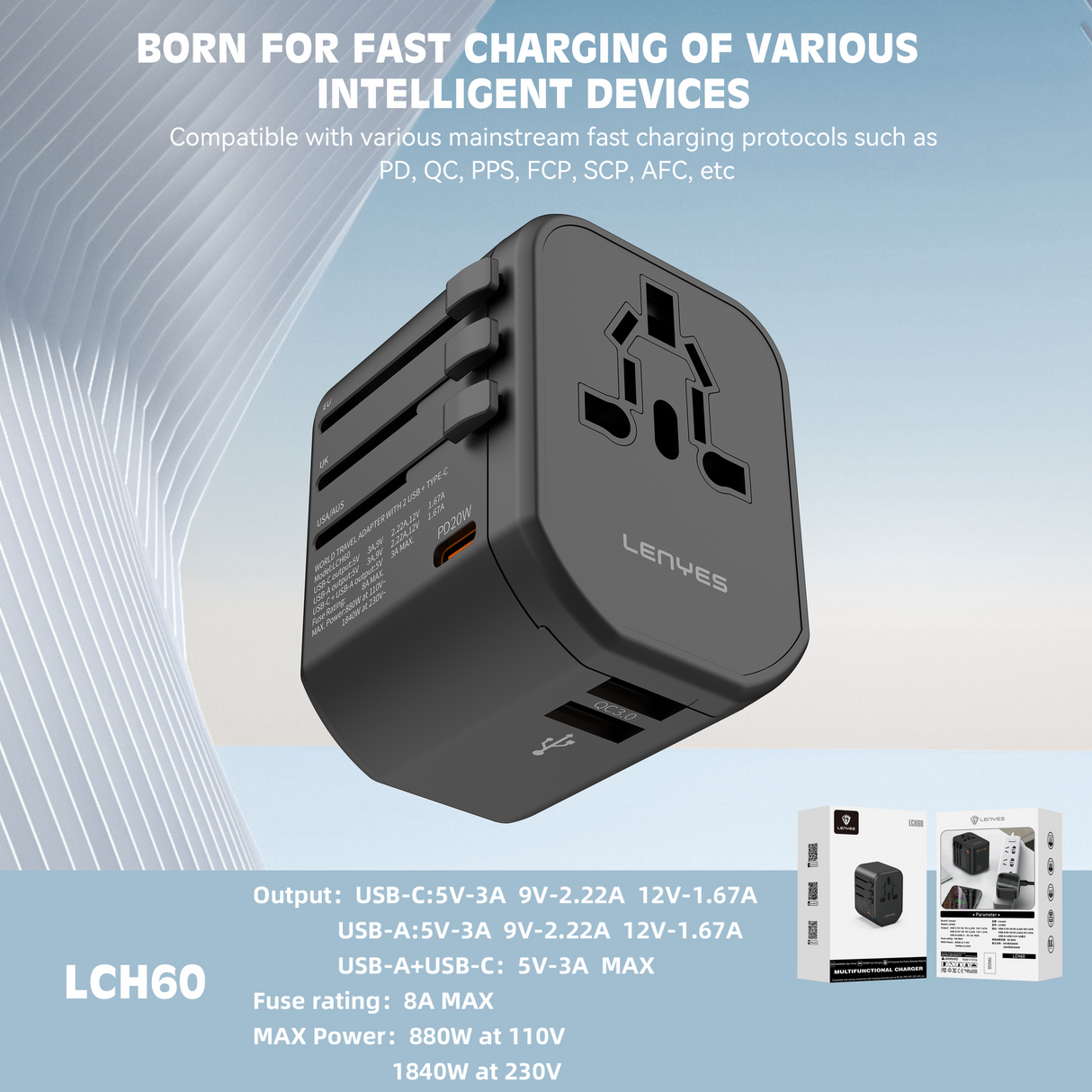 MULTIFUNCTIONALTRAVEL CHARGER
