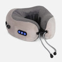 TRAVEL PILLOW FABRIC MEMORY FOAM + MASSAGER AND BATTERY