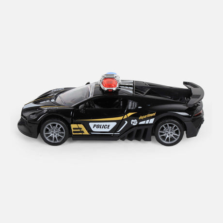 BUGATTI DOOR OPEN PULL BACK ALLOY POLICE CAR 2CO