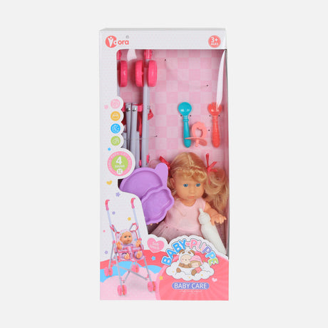 DOLL SET WITH SOUND 9 INCH 