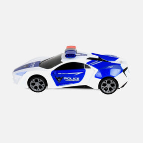 BATTERY POLICE CAR WITH LIGHT AND MUSIC