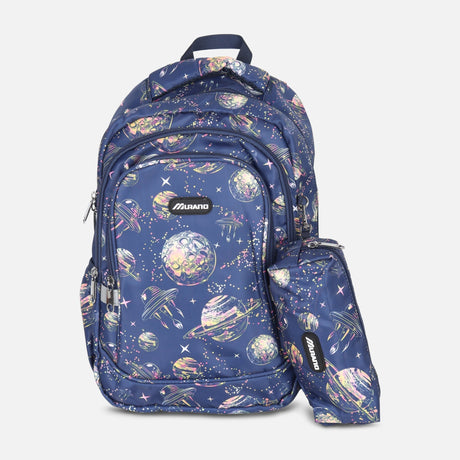 JUNIOR SCHOOL BACKPACK +LONG SHAPE PENCIL CASE (39*26*16CM)
