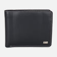 MEN BI-FOLD LEATHER WALLET WITH COIN POCKET