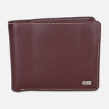 MEN BI-FOLD LEATHER WALLET WITH COIN POCKET
