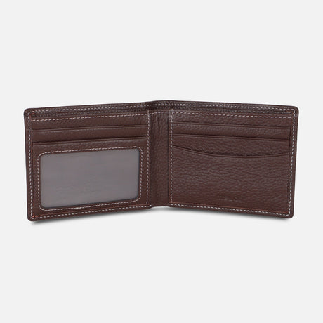 MEN BI-FOLD LEATHER WALLET