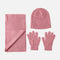 GIRLS CAP, SCARF AND GLOVES SET