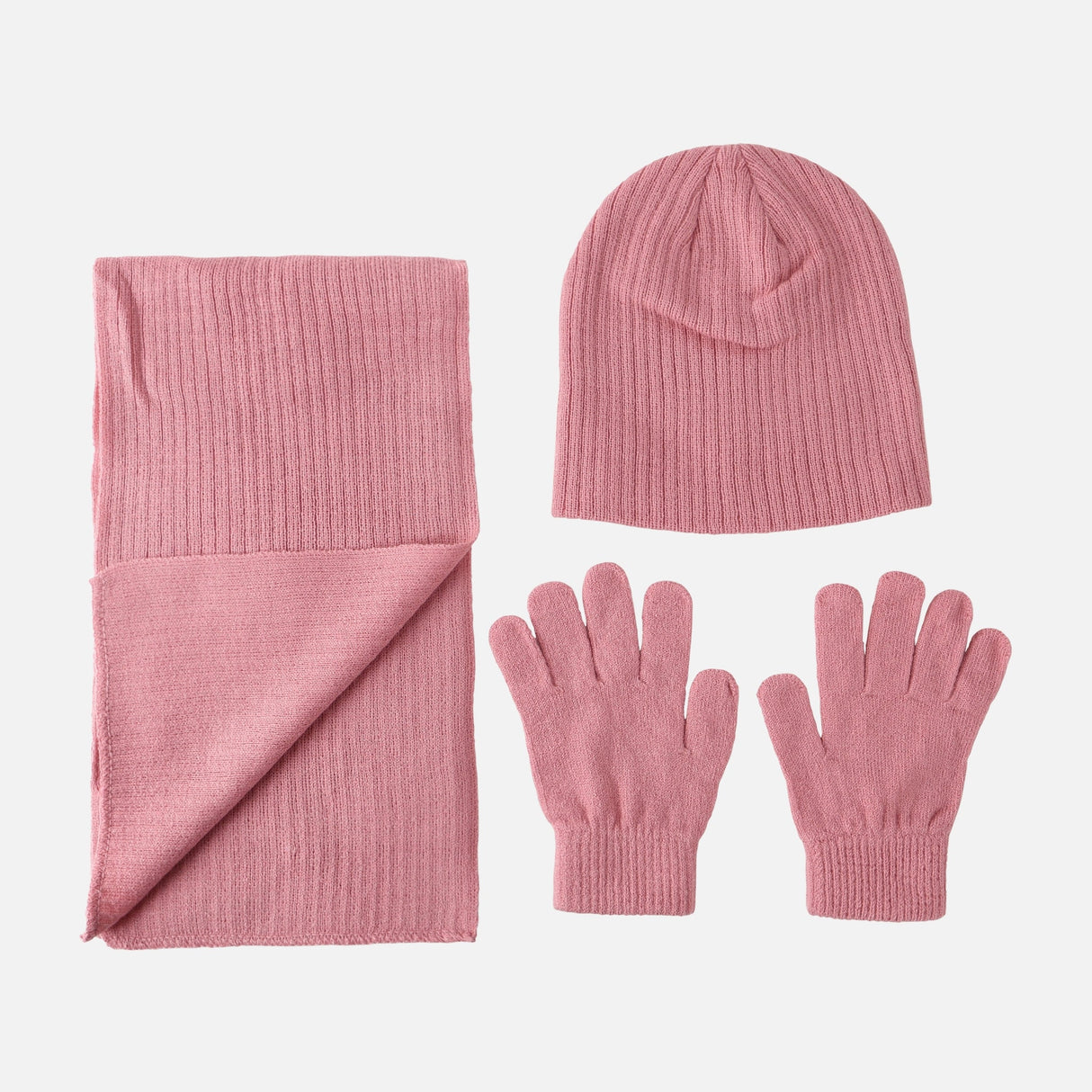 GIRLS CAP, SCARF AND GLOVES SET