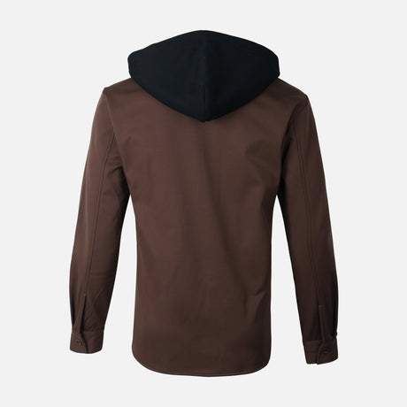 MEN LONG SLEEVE SHIRT WITH HOOD