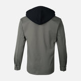 MEN LONG SLEEVE SHIRT WITH HOOD