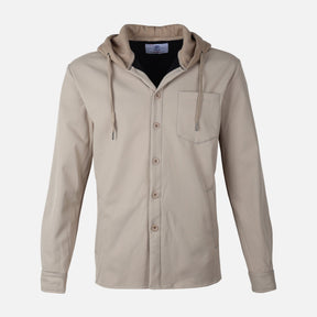 MEN LONG SLEEVE SHIRT WITH HOOD