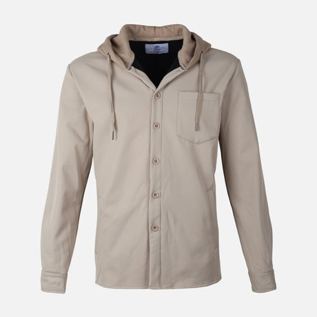 MEN LONG SLEEVE SHIRT WITH HOOD
