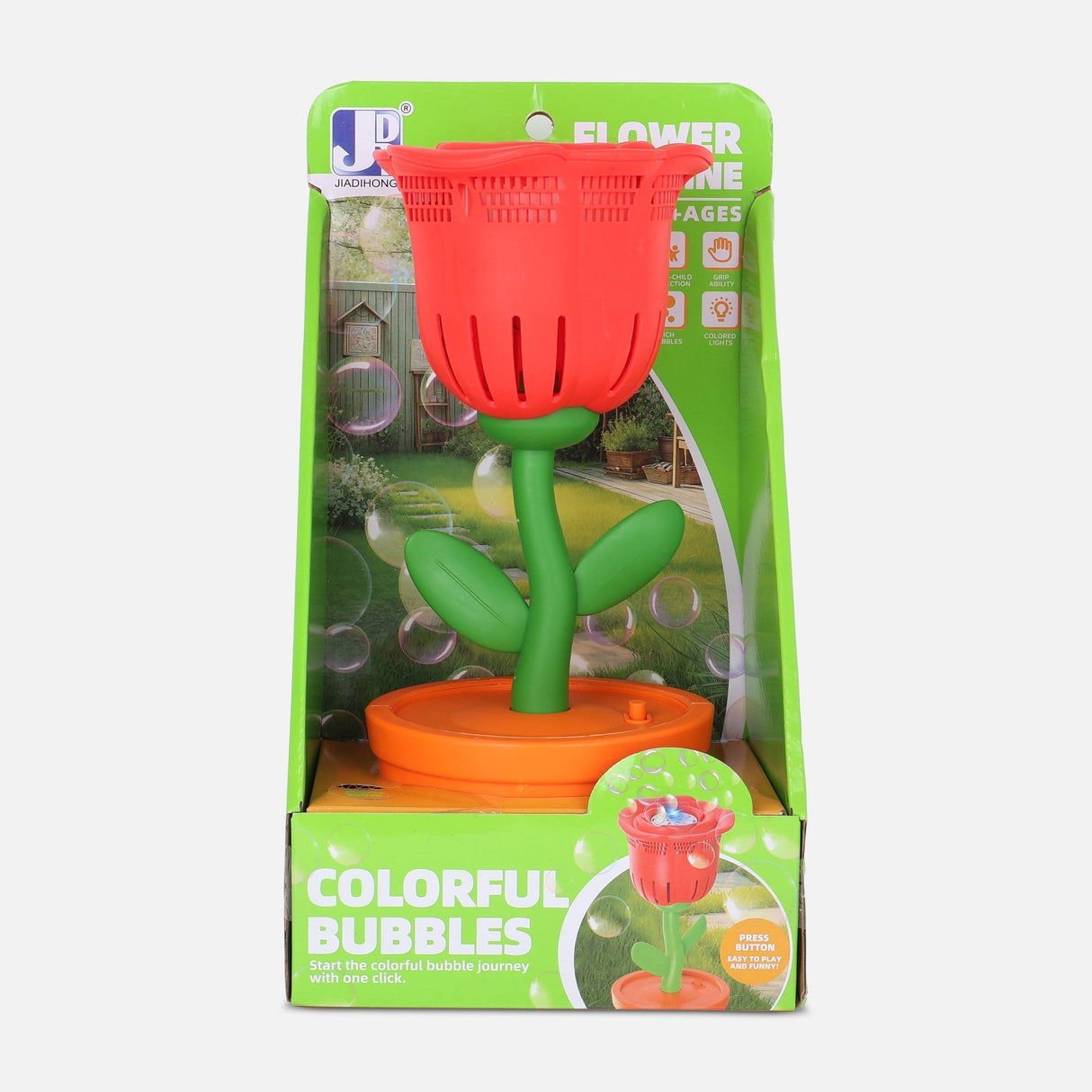 B/O ROSE BUBBLE TOY