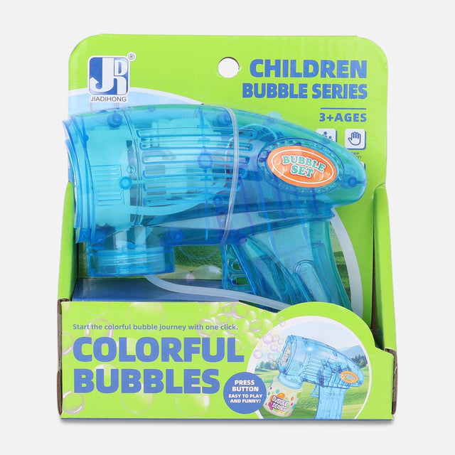 8 HOLES B/O TRANSPARENT BUBBLE GUN TOY