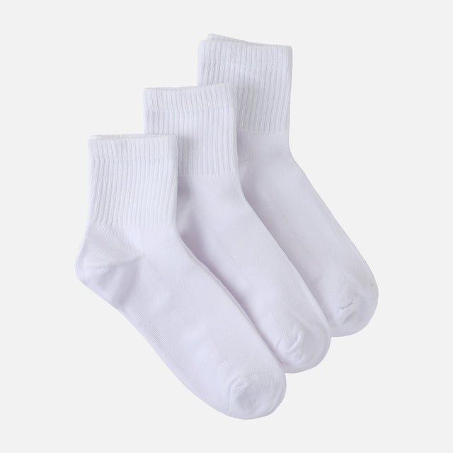 LADIES SCHOOL QUARTER SOCK 3 PAIRS