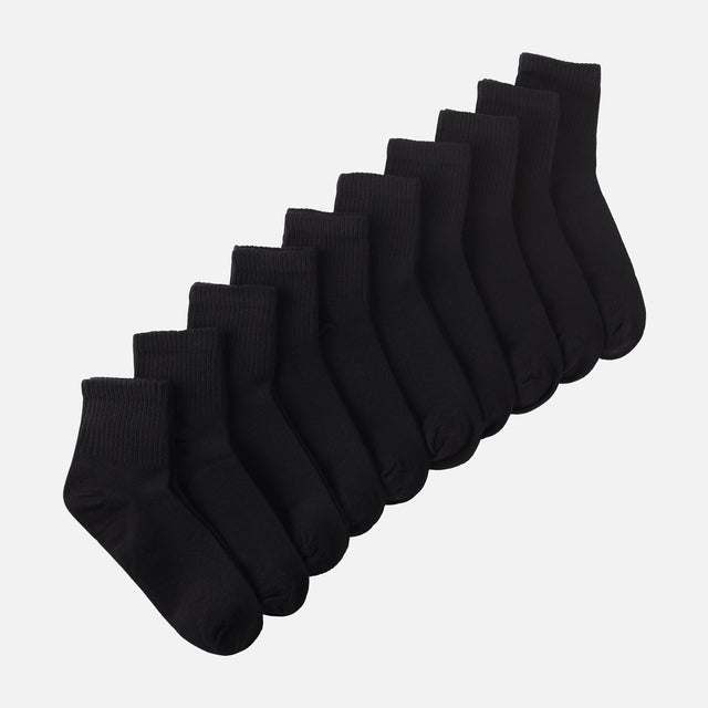 LADIES QUARTER SOCKS 10 PAIRS
