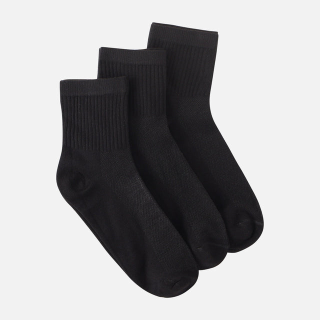 MEN QUARTER SPORTS SOCKS 3 PAIRS
