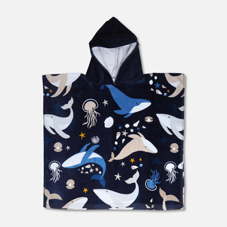 Printed Cotton Poncho Towel
