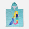 Printed Poncho Towel With Border Ball