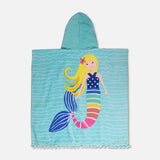 Printed Poncho Towel With Border Ball