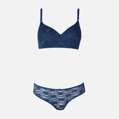 Jacquard Padded Bra & Panty Set